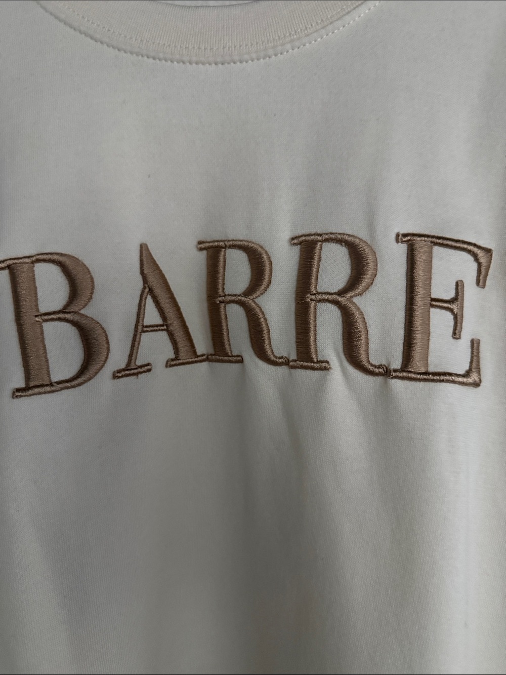 Pure Barre Embroidered 'BARRE' Crewneck 25th Anniversary collection - Picture 4 of 4